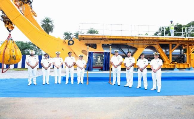 Indian Navy Inaugurates Submarine Rescue LARS Test Plinth in Visakhapatnam