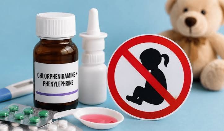 Centre Bars Chlorpheniramine-Phenylephrine Fixed-Dose Combinations for Children Under Four
